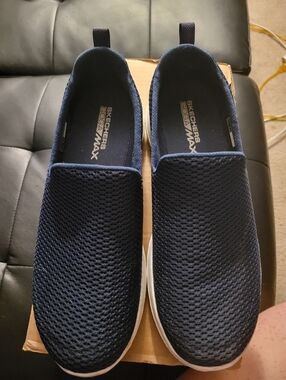 Navy Skechers Goga Max Shoes